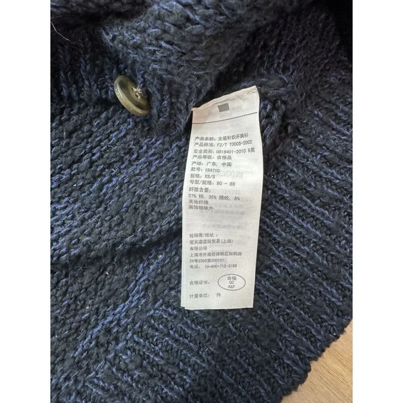 Abercrombie & Fitch Sweater Cardigan Blue Women Size Small S - Picture 4 of 7